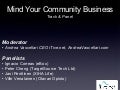 Mind Your Community Business