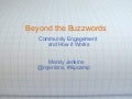 Community engagement and how to do it