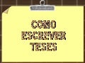 Como escrever teses