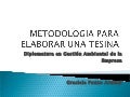 Como armar una tesina