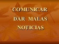 Como dar malas noticias