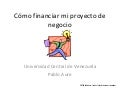 Como Financiar Mi Proyecto De Negocio