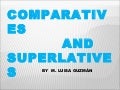 Comparative an superlative adjectives 8º y Iº  ppt