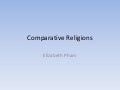 Comparative Religions