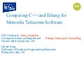 Comparing Cpp And Erlang For Motorola Telecoms Software