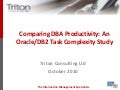 Comparing DBA Productivity - Triton Consulting