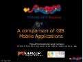 Comparison of Mobile GIS applications