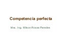 Competencia perfecta