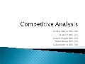 Competitive Analysis