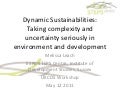 Melissa Leach: Dynamic Sustainabilities: Taking complexity and uncertainty seriously in environment and development
