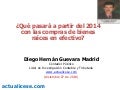 Compras de bienes raices a partir del 2014
