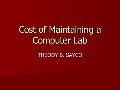 Computer Lab Costs