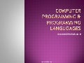Computer programming programming_langugages
