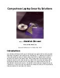 Computrace Laptop Security Solutions