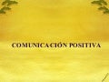 Comunicacion positiva/familias