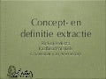 Concept- en Definitie Extractie