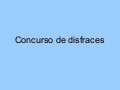 Concurso de disfraces