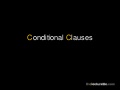 Conditionals
