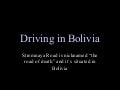 conducciendo en bolivia