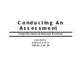 Conducting heuristic assessments