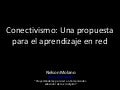 Conectivismo una propuesta para al aprendizaje en red