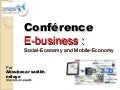 Conference sur le e business, m-business et s-business