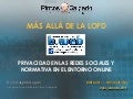 Privacidad en las Redes Sociales y normativa en el entorno online B.Web
