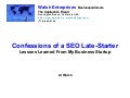 Confessions Of A SEO Late-Starter