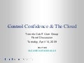 Confidence & The Cloud