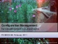 Config managament for development environments