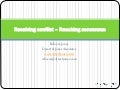 Conflict management & reaching consensus for olba
