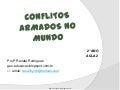 Conflitos armados no mundo II