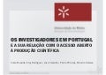 Os investigadores em Portugal e a sua relação com o acesso aberto à produção científica