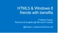 Confoo - 2013-02-28 - HTML5 &amp; Windows 8, friends with benefits