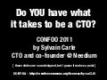 Do YOU have what it takes to be a CTO?