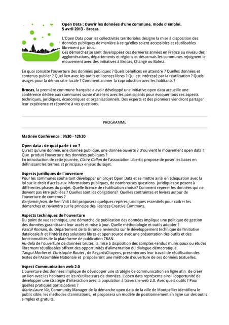 Conférence brocas