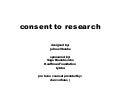 Consent to research  