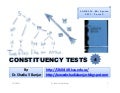 Constituency tests, presented by dr. shadia yousef banjar.pptx