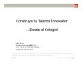 Construye tu Talento Innovador desde el Colegio