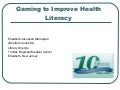 Gaming to Improve Health Literacy