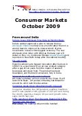 Consumer Markets - October 2009