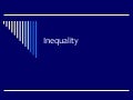 Inequality: Income vs. consumption