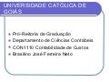 Cont custos contas