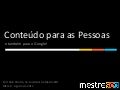 Conteudo para as Pessoas e para o Google