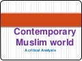 Contemporary muslim world