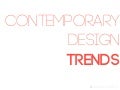 Contemporary trends