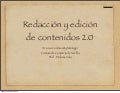 Redacción de contenidos en la web 2.0