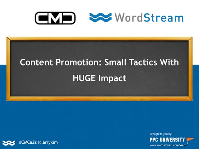 Content Promotion: Small Tactics Wi...