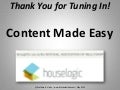 Content Made Easy with HouseLogic