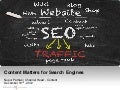 Content matters for search engine